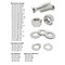 Boltsandnuts.Com Inch 18-8 Stainless Hex Cap Screws, Hex Nuts, Flat & Lock Washers - 2011 PCS Assortment Kit #316 - alternate 2